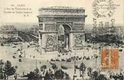 75 Pari / CPA FRANCE 75008 "Paris, l'arc de Triomphe et la tombe du Soldat inconnu" / FLAMME