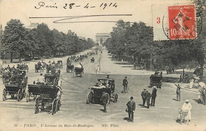 / CPA FRANCE 75016 "Paris, l'avenue du Bois de Boulogne"