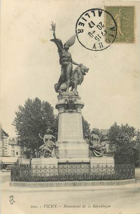/ CPA FRANCE 03 "Vichy, monument de la République"