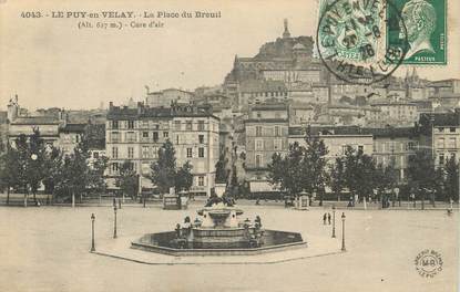 / CPA FRANCE 43 "Le Puy, la place du  Breuil"