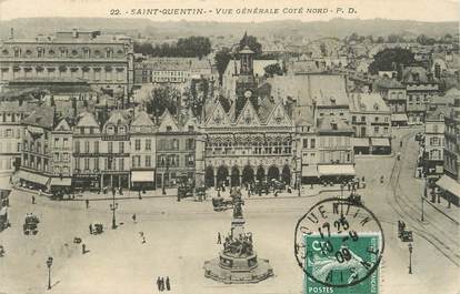 / CPA FRANCE 02 "Saint Quentin, vue générale côté Nord"
