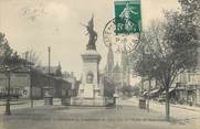 03 Allier / CPA FRANCE 03 "Moulins, monument des combattants de 1870-1871" / CACHET DE GARE