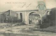 07 Ardeche / CPA FRANCE 07 "Privas, pont neuf et village d'Ouvèze"