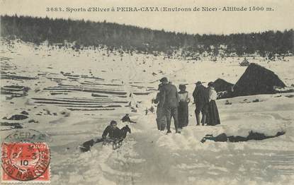 / CPA FRANCE 06 "Peira Cava" /  LUGE