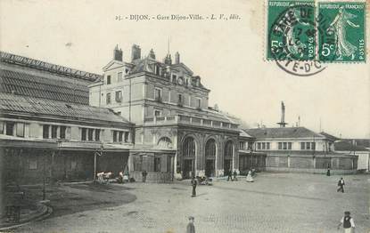 / CPA FRANCE 21 "Dijon, gare de Dijon ville"