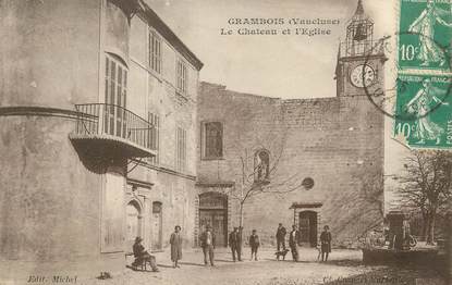 / CPA FRANCE 84 "Grambois, le château et l'église"