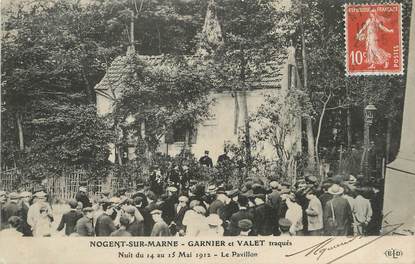 / CPA FRANCE 94 "Nogent sur Marne, Garnier et Valet traqués"