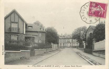 / CPA FRANCE 94 "Villiers sur Marne, av Emile Bernier"