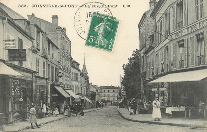 / CPA FRANCE 94 "Joinville le pont, la rue du pont"