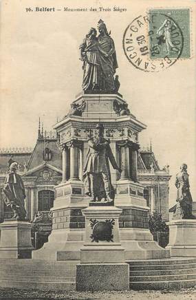 / CPA FRANCE 90 "Belfort, monument des trois sièges"