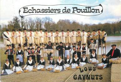 / CPSM FRANCE 40 "Pouillon" / GROUPE FOLKLORIQUE