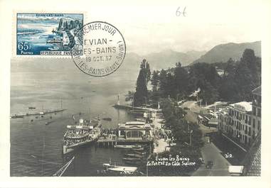  CPSM CARTE MAXIMUM / PREMIER JOUR  "Evian les bains"