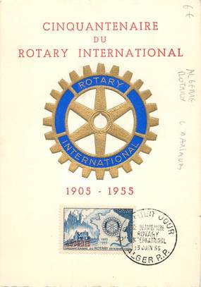  CPSM CARTE MAXIMUM  / ALGERIE "Cinquantenaire du Rotary international"