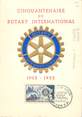 Theme  CPSM CARTE MAXIMUM  / ALGERIE "Cinquantenaire du Rotary international"