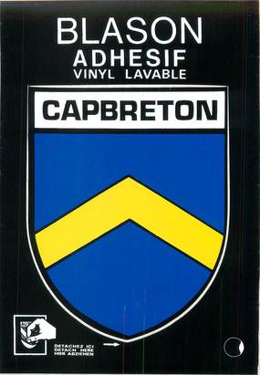 / CPSM FRANCE 40 "Capbreton" / BLASON ADHESIF