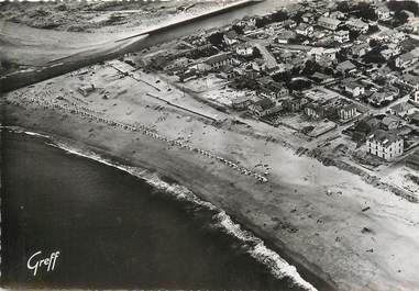 / CPSM FRANCE 40 "Capbreton, vue aérienne, la plage"