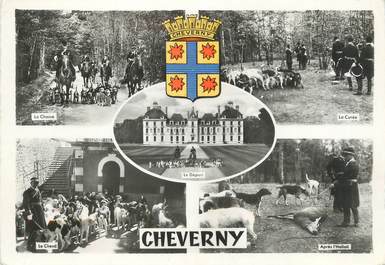 / CPSM FRANCE 41 "Château de Cheverny" / CHASSE A COURRE