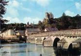 41 Loir Et Cher / CPSM FRANCE 41 "Lavardin, le pont sur le loir et le château"