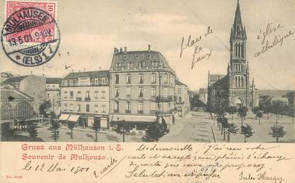 / CPA FRANCE 68 "Souvenir de  Mulhouse"