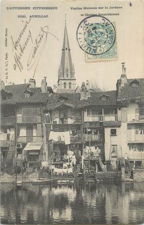 / CPA FRANCE 15 "Aurillac, vieilles maisons sur la Jordanne "