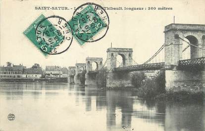 / CPA FRANCE 18 "Saint Satur, le pont"