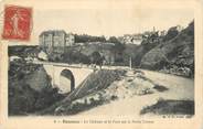 23 Creuse / CPA FRANCE 23 "Boussac, le château et le pont sur la petite creuse"