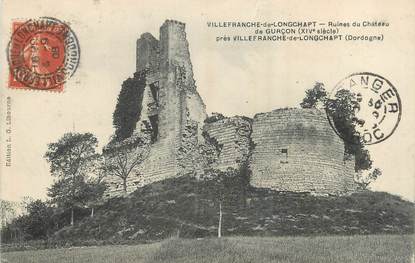/ CPA FRANCE 24 "Villefranche de Longchapt, ruines du château de Gurçon"