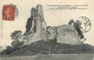 24 Dordogne / CPA FRANCE 24 "Villefranche de Longchapt, ruines du château de Gurçon"