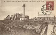 29 Finistere / CPA FRANCE 29 "Pointe Saint Mathieu, l'abbaye, le phare et l'église"