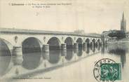 33 Gironde / CPA FRANCE 33 "Libourne, le pont de Pierre et l'église Saint Jean"