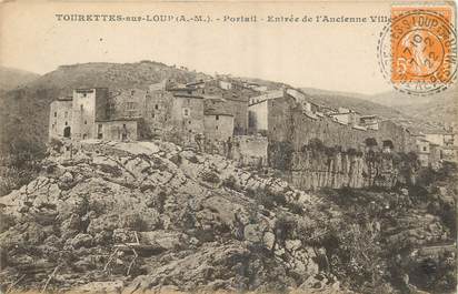 / CPA FRANCE 06 "Tourrettes sur Loup, portail" / CACHET PERLE