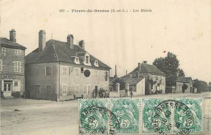 / CPA FRANCE 71 "Pierre de Bresse, les hôtels"