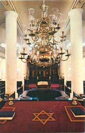 CPSM CURACAO  / JUDAICA "Interieur Synagogue"