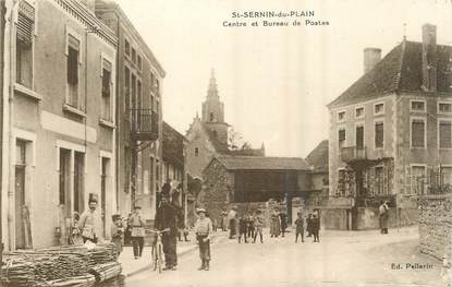 / CPA FRANCE 71 "Saint Sernin du Plain, centre et bureau de postes"