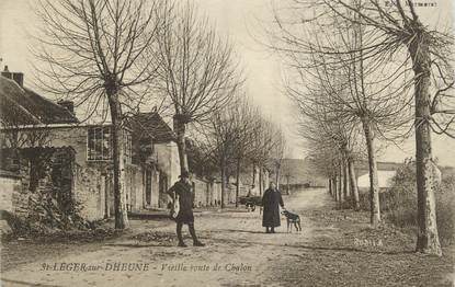 / CPA FRANCE 71 "Saint Léger sur Dheune, vieille route de Chalon"