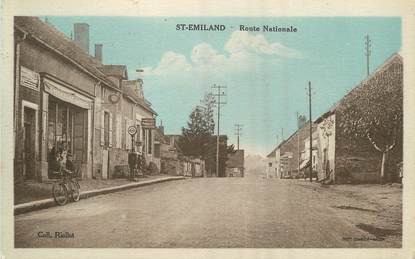 / CPA FRANCE 71 "Saint Emilan, route Nationale"