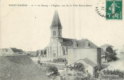 / CPA FRANCE 71 "Saint Eusèbe, le bourg, l'église"