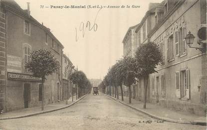 / CPA FRANCE 71 "Paray le Monial, avenue de la gare"