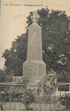 / CPA FRANCE 71 "Oyé, monument aux morts"