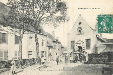 / CPA FRANCE 71 "Montcenis, la mairie"