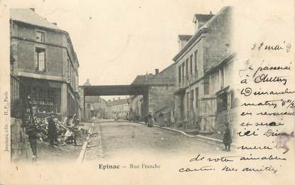 / CPA FRANCE 71 "Epinac, rue Franche"