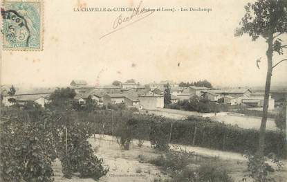 / CPA FRANCE 71 "La Chapelle de Guinchay, les Deschamps"