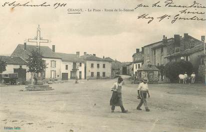 / CPA FRANCE 71 "Changy, la place"