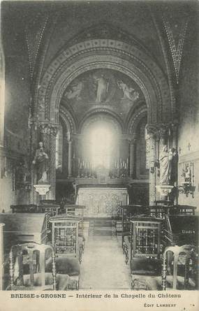 / CPA FRANCE 71 "Bresse sur Grosne, intérieur de la Chapelle du château"