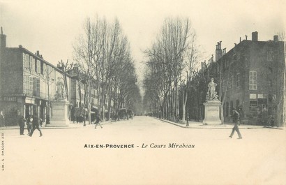 / CPA FRANCE 13 "Aix en Provence, le cours Mirabeau"