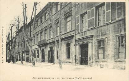 / CPA FRANCE 13 "Aix en Provence, hôtel Forbin"