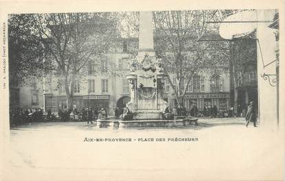 / CPA FRANCE 13 "Aix en Provence, place des Prêcheurs" / FONTAINE