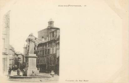 / CPA FRANCE 13 "Aix en Provence, fontaine du Roi René" / DOS NON CP