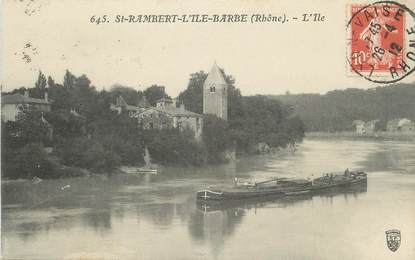 / CPA FRANCE 69 "Saint Rambert L'Ile Barbe, l'Ile"