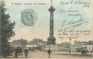 75 Pari / CPA FRANCE 75011 "Paris, la place de la Bastille"